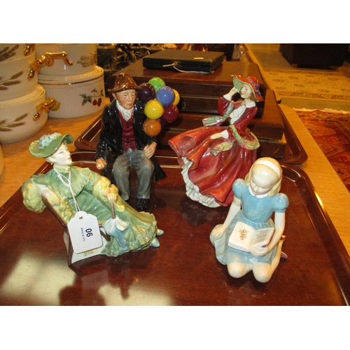 90 - Four Royal Doulton Figures