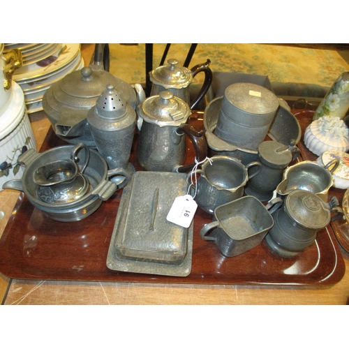 91 - Selection of Pewter Items etc