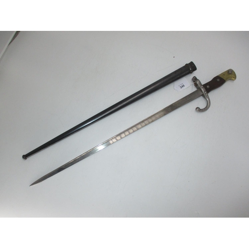 346 - French 1877 Bayonet with Scabbard