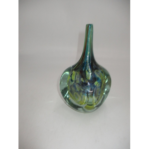 361 - Mdina Glass Bottle Neck Vase, 20cm