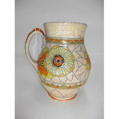 375 - Charlotte Rhead for Crown Ducal Tube Line Decorated Jug, 25cm