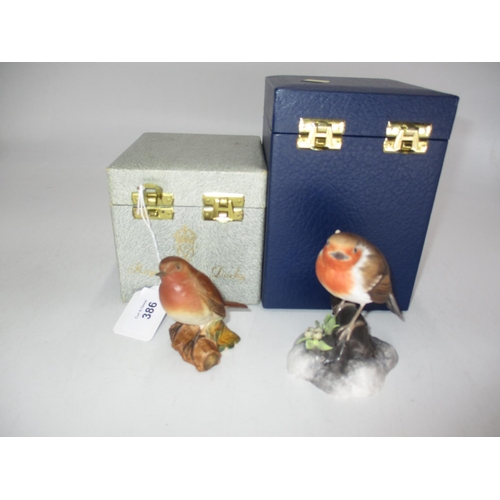 386 - Royal Crown Derby and Beswick Robins