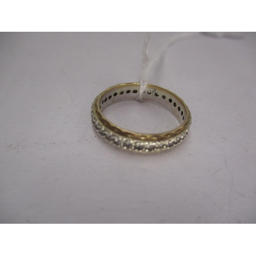 445 - 9ct Gold Eternity Ring, 2.5g, Size L