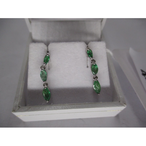 449 - Emerald Drop Earrings