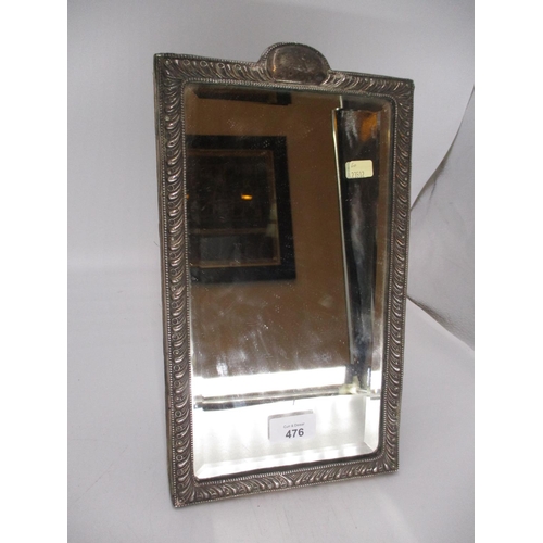 476 - Victorian Chester Silver Easel Back Mirror