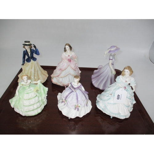 489 - Six Royal Worcester Figures