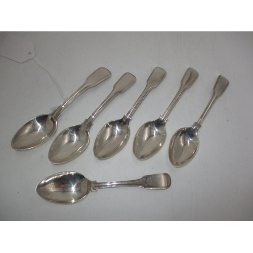 519 - Set of 6 White Metal Tea Spoons, 181g