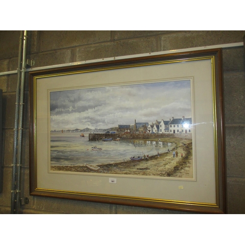 561 - Harry F. McGregor, Watercolour, Beach Crescent Broughty Ferry, 42x72cm