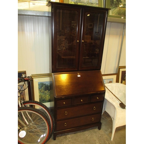 596 - Stag Minstrel Bureau Bookcase, 75cm