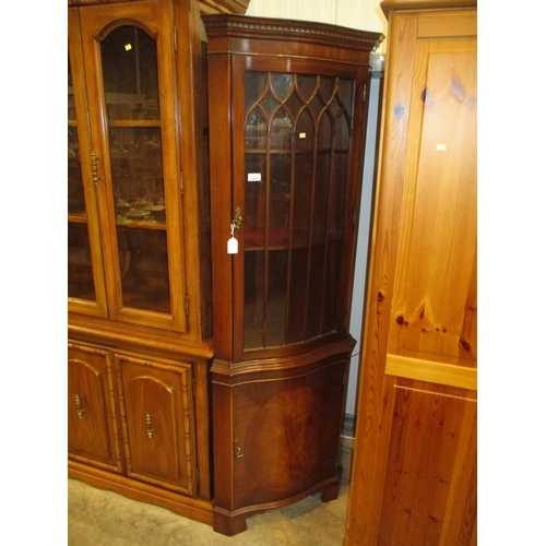 604 - Mahogany Corner Cabinet