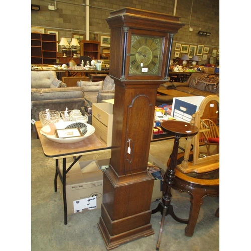 631 - Oak Case Grandmother Clock