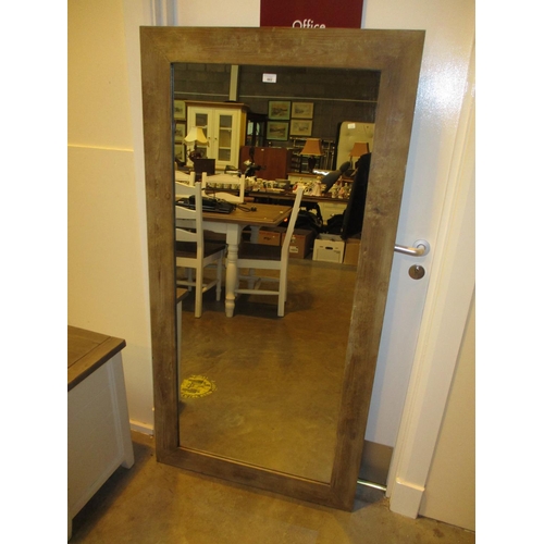 662 - Rustic Frame Wall Mirror, 160x80cm