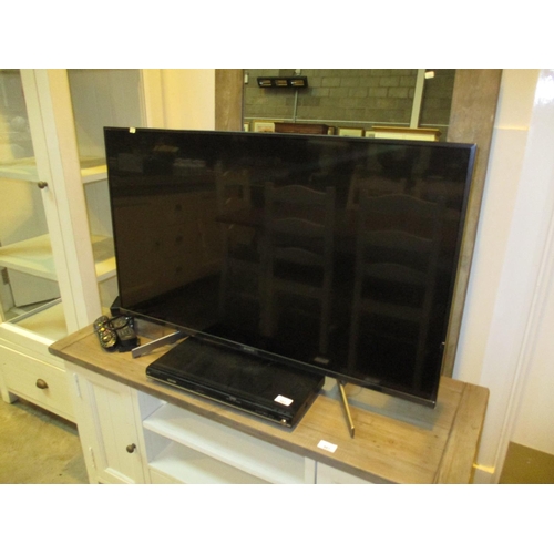 663 - Sony 43in TV and Toshiba DVD, with remotes