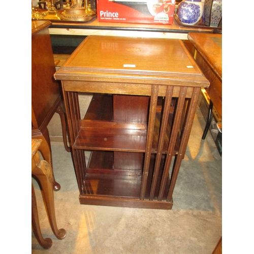 677 - Inlaid Mahogany Book Stand