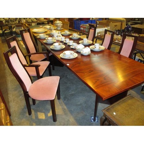 681 - Rosewood 8 Piece Dining Room Suite, Comprising a Sideboard, Extending Dining Table and 6 Chairs