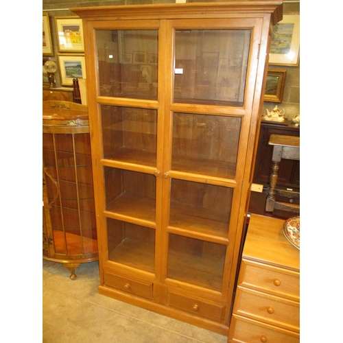 683 - Tall Double Glazed Door Display Cabinet, 91x180cm