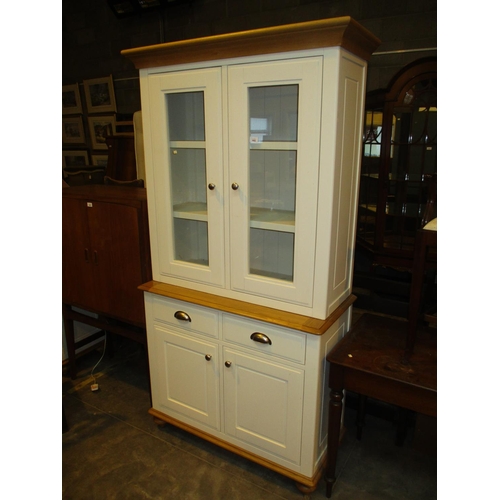 692 - Oak and Painted Kitchen Cabinet, 100cm