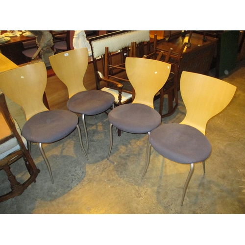 710 - Set of 4 Modern Dining Chairs