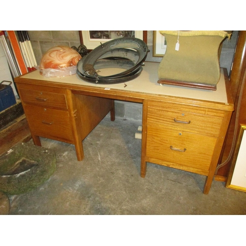 717 - Vintage Inset Top Desk, 167x84cm