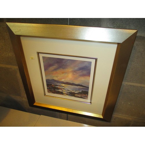 560 - Dronma, Pair of Giclee Prints, Shore Crofts and Storm 7/250, Sunset Over Skye 8/250