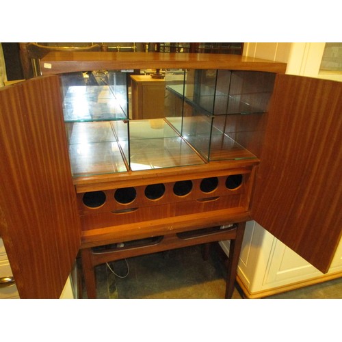 693 - Mid 20th Century Teak Cocktail Cabinet