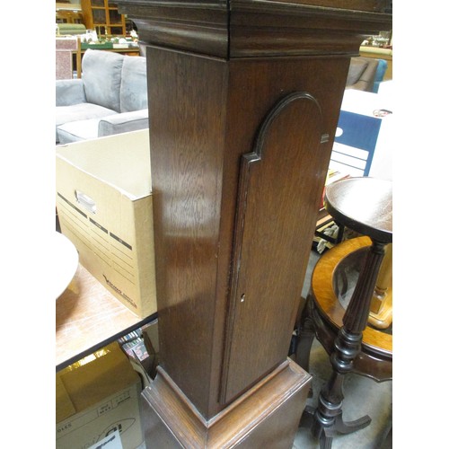 631 - Oak Case Grandmother Clock