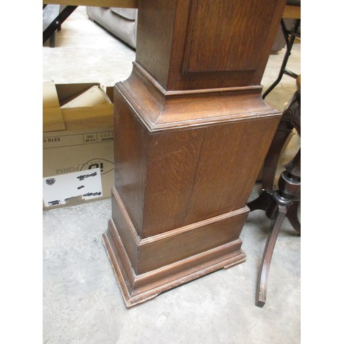 631 - Oak Case Grandmother Clock