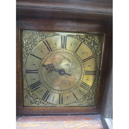 631 - Oak Case Grandmother Clock