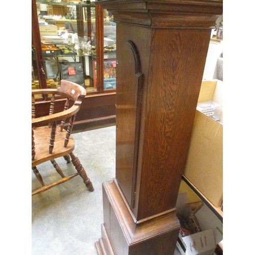 631 - Oak Case Grandmother Clock