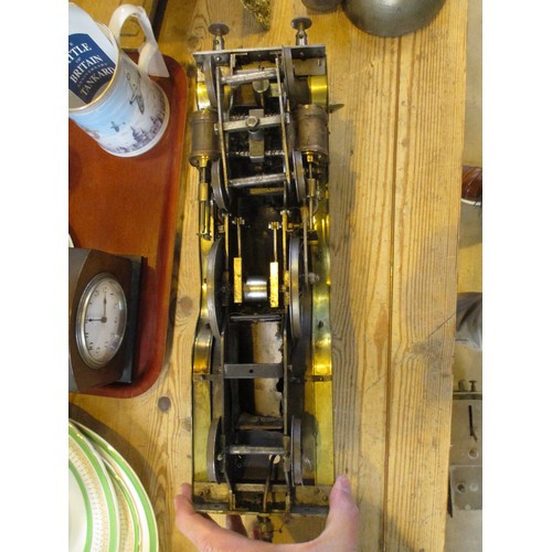 263 - Vintage Metal and Brass Steam Locomotive with Tender