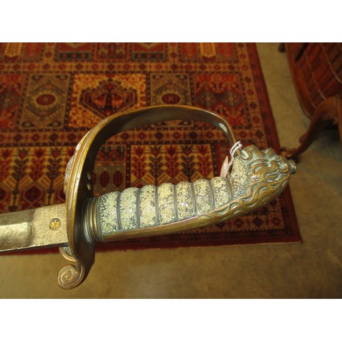 343 - Dress Sword having a Shagreen Grip and Lion Pommel