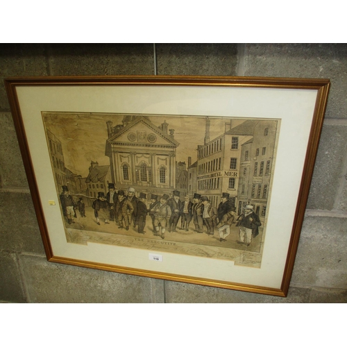 110 - Framed Engraving of The Executive