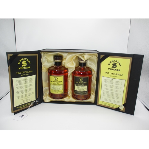 Signatory Vintage 1967 Dunglass Aged 37 Years, 1967 Littlemill, Aged 36 Years, Set Number 133 of 325