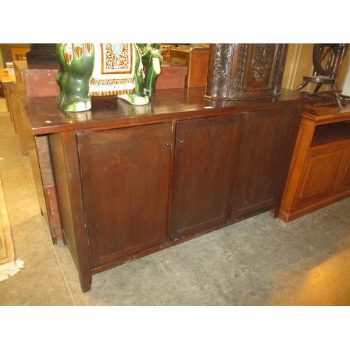 616 - Dark Finish 3 Door Sideboard, 165cm