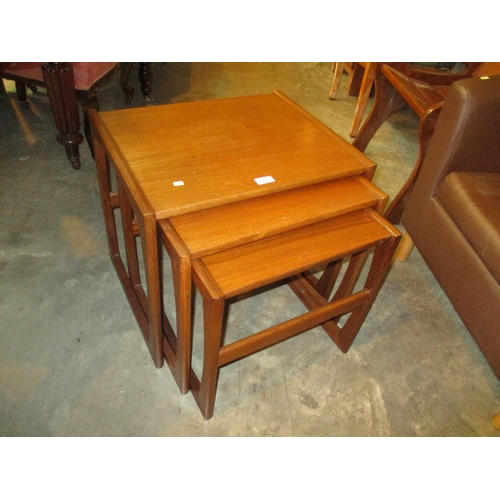 623 - Mid 20th Century Teak Nest of 3 Tables