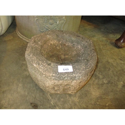 649 - Cast Stone Bird Bath, 23cm