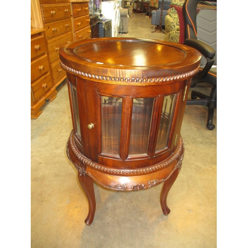 678 - Reproduction Mahogany Cocktail Cabinet with Tray Top