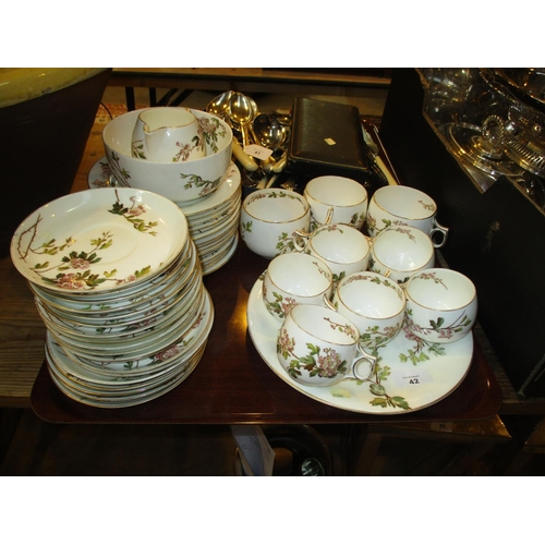 42 - George Jones Porcelain 46 Piece Tea Set