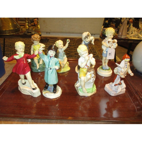 83 - Eight Royal Worcester Figures