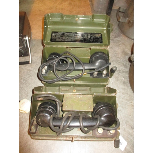 89 - Two Military Issue Telephone Sets J