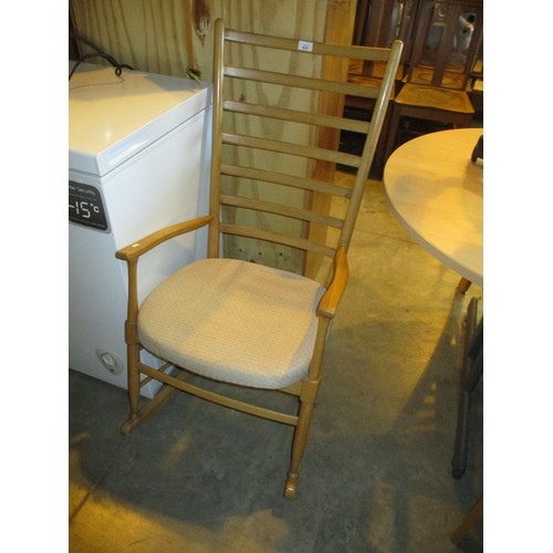 621 - Mid 20th Century Ladder Back Rocking Chair