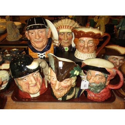 123 - Six Royal Doulton Character Jugs