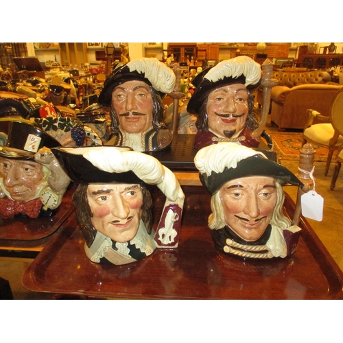 136 - Four Royal Doulton Musketeer Character Jugs