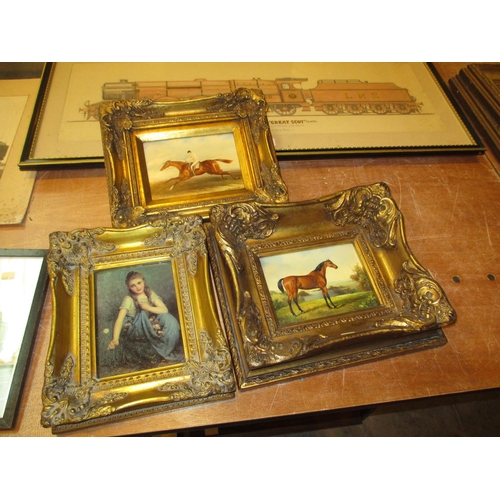 151 - Three Reproduction Gilt Framed Pictures