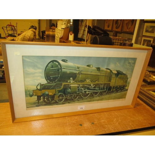 170 - After M. Secretan Print of Kings Own 6161 LMS Locomotive