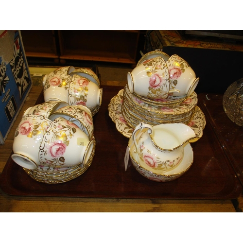 196 - Coalport Porcelain 38 Piece Tea Set