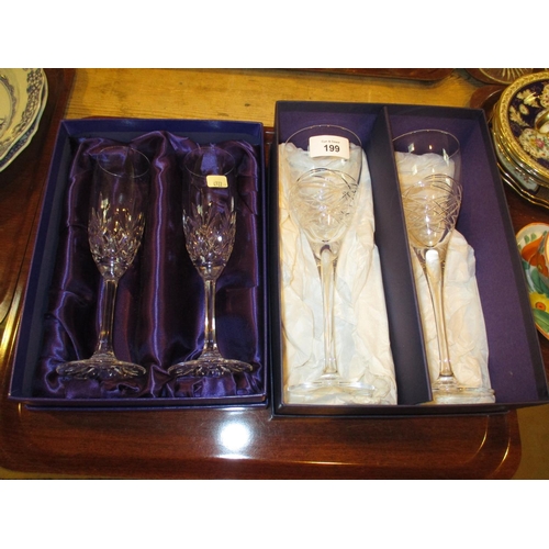 199 - Pairs of Edinburgh Crystal Wine and Champagne Glasses