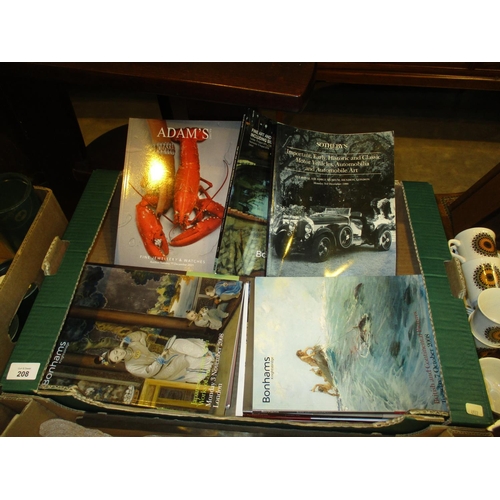 208 - Two Boxes of Auction Catalogues