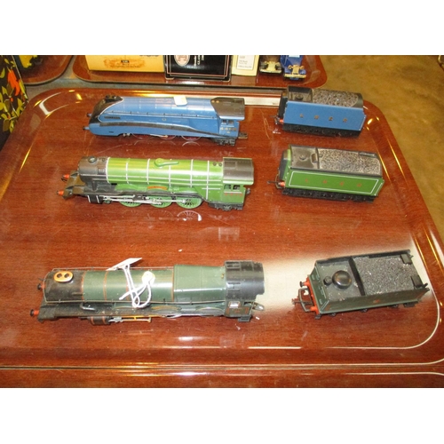 30 - Three Model Train Engines - Mallard, Flying Scotsman and King Charles