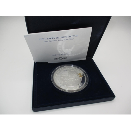 340 - 2008 Gibraltar £10 Silver (925) 5 Ounce Coin 